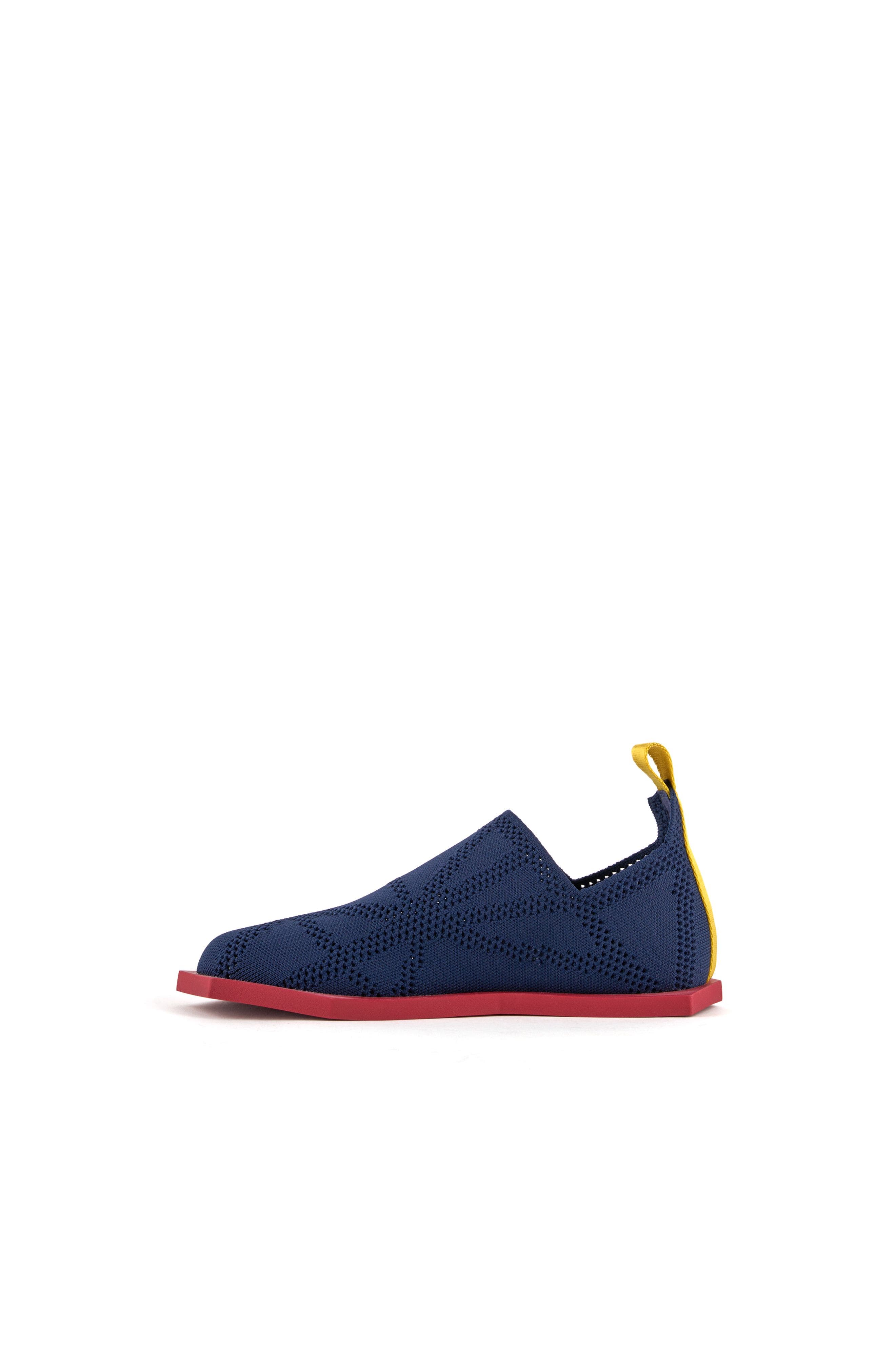 Poly Fabric Lo Sneakers, Alternate, color, Naval
