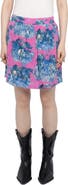 Zadig & Voltaire Jadys Smooth Wild Jungle Print Crepe Miniskirt