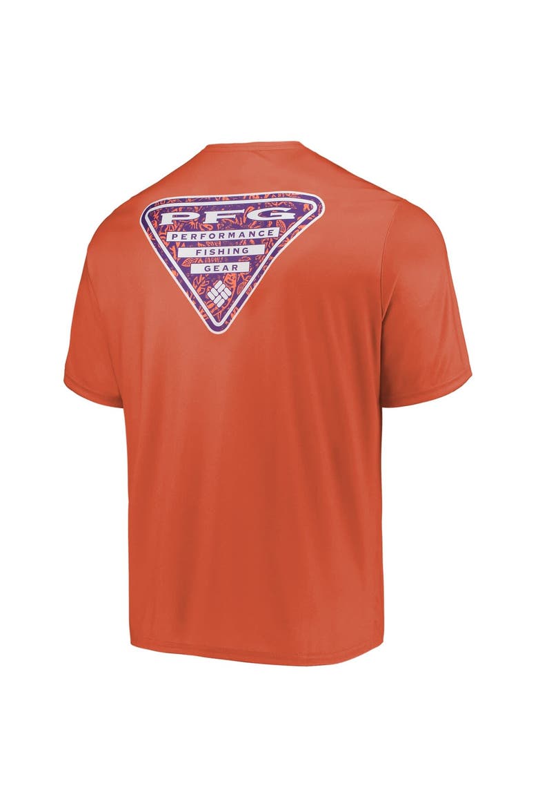 Men's Columbia Orange Clemson Tigers Terminal Tackle Omni-Shade T-Shirt, Alternate, color, Orange