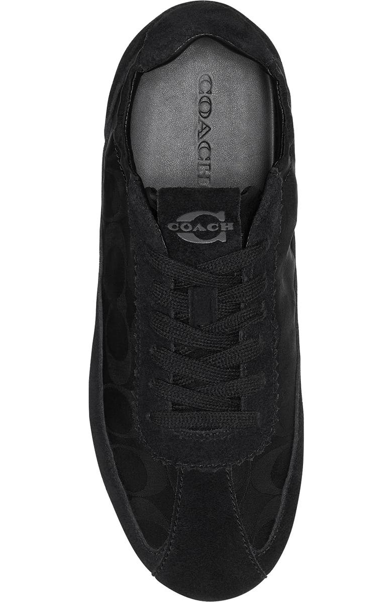 COACH Monogram Low Top Sneaker, Alternate, color, Black