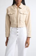 L'AGENCE Micah Quilted Leather Crop Jacket
