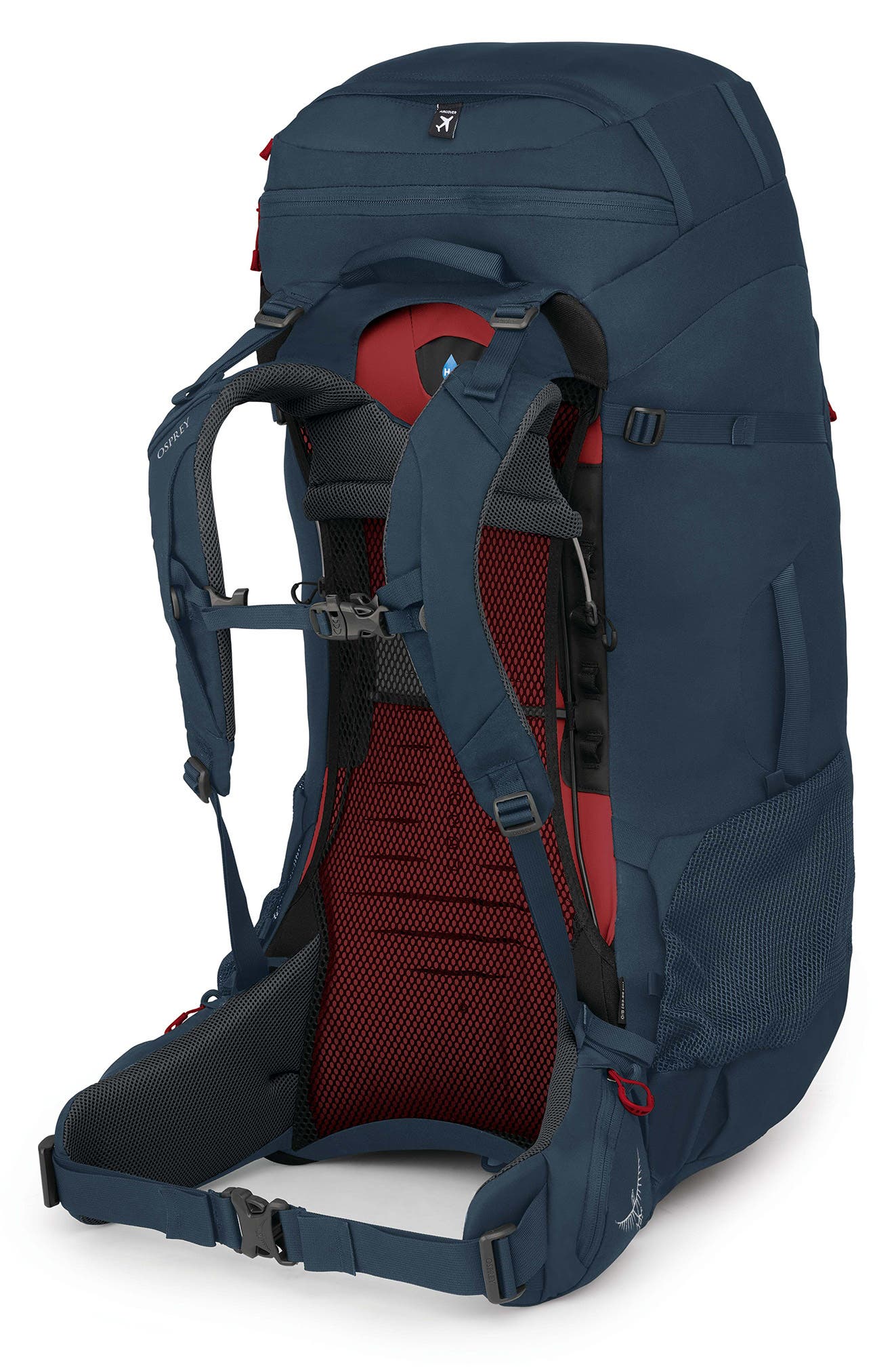 Osprey Farpoint Trek 75-Liter Backpack Luggage, Alternate, color, Muted Space Blue