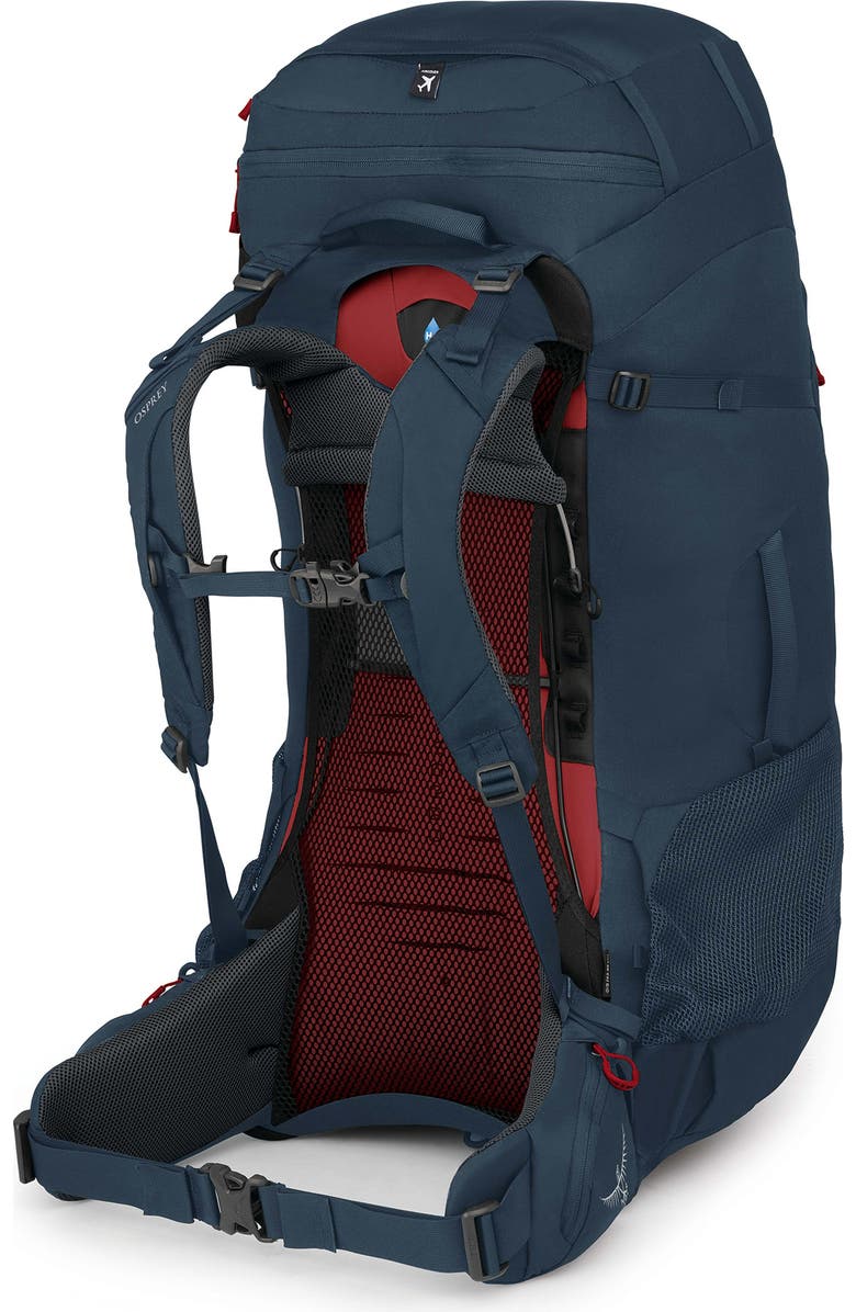 Osprey Farpoint Trek 75-Liter Backpack Luggage, Alternate, color, Muted Space Blue