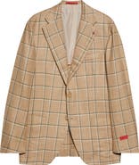 ISAIA Check Wool, Silk & Linen Sport Coat