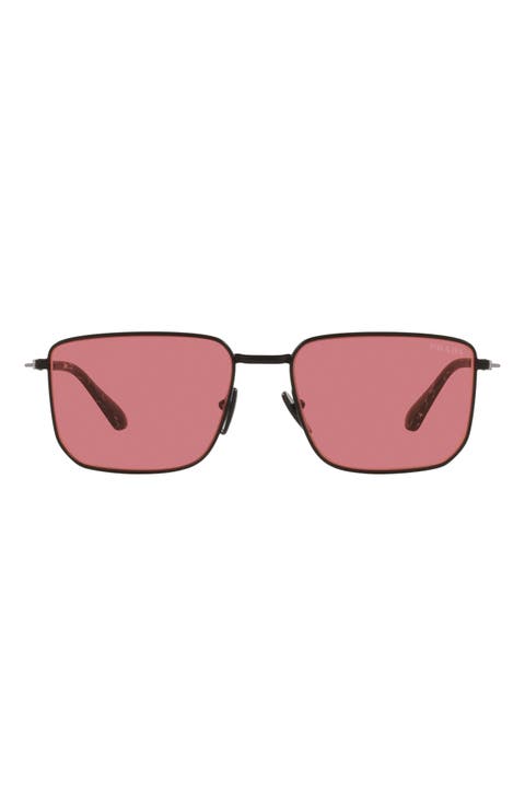 56mm Rectangular Sunglasses