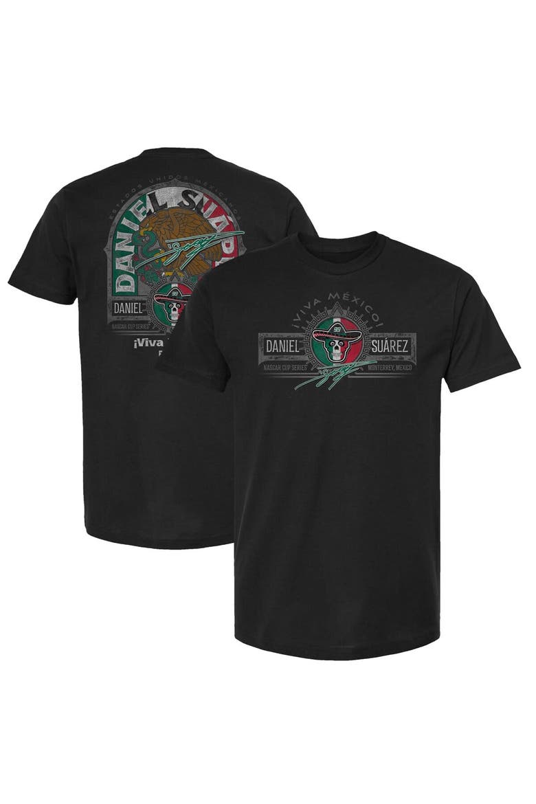 Men's Trackhouse Racing Team Collection Black Daniel Suarez Mexico Heritage Emblem T-Shirt, Alternate, color, Black