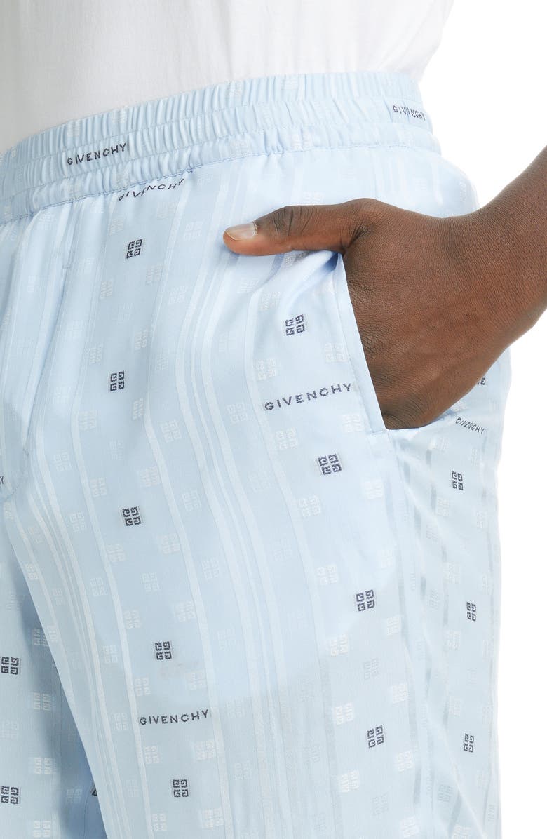 Givenchy Skate Fit Logo Shorts, Alternate, color, Navy/ Light Blue