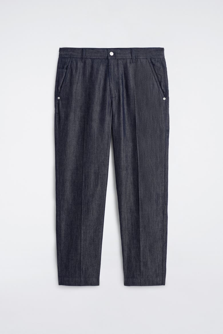 Raw Denim Regular-fit Straight-leg Pants, Alternate, color, INDIGO