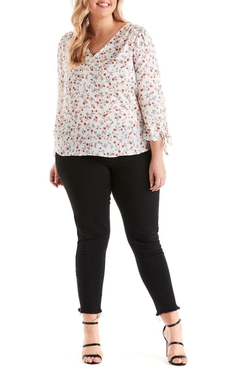 Estelle First Bloom Tie Sleeve Top, Alternate, color,