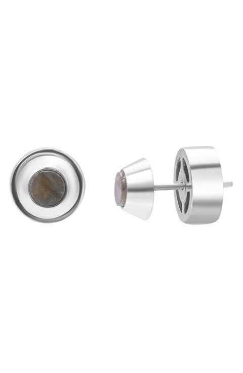 Inlaid Apex Stud Earrings