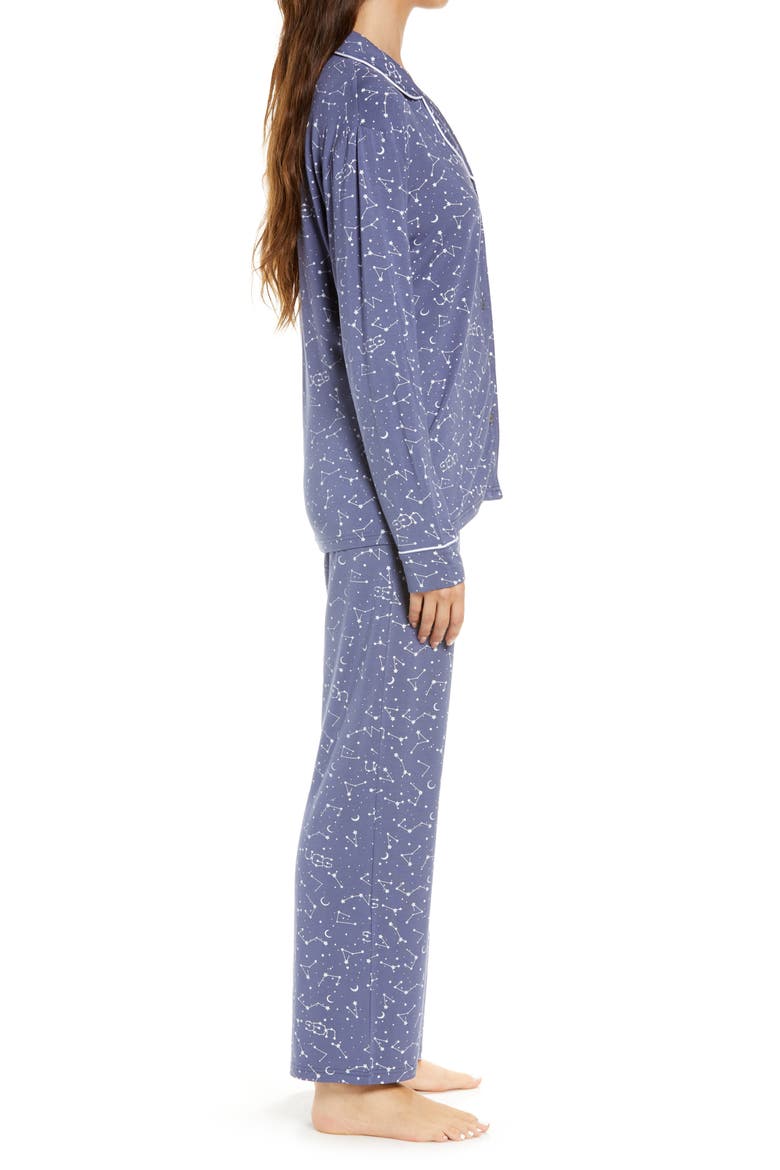 Lenon Jersey Pajamas, Alternate, color, CONSTELLATION