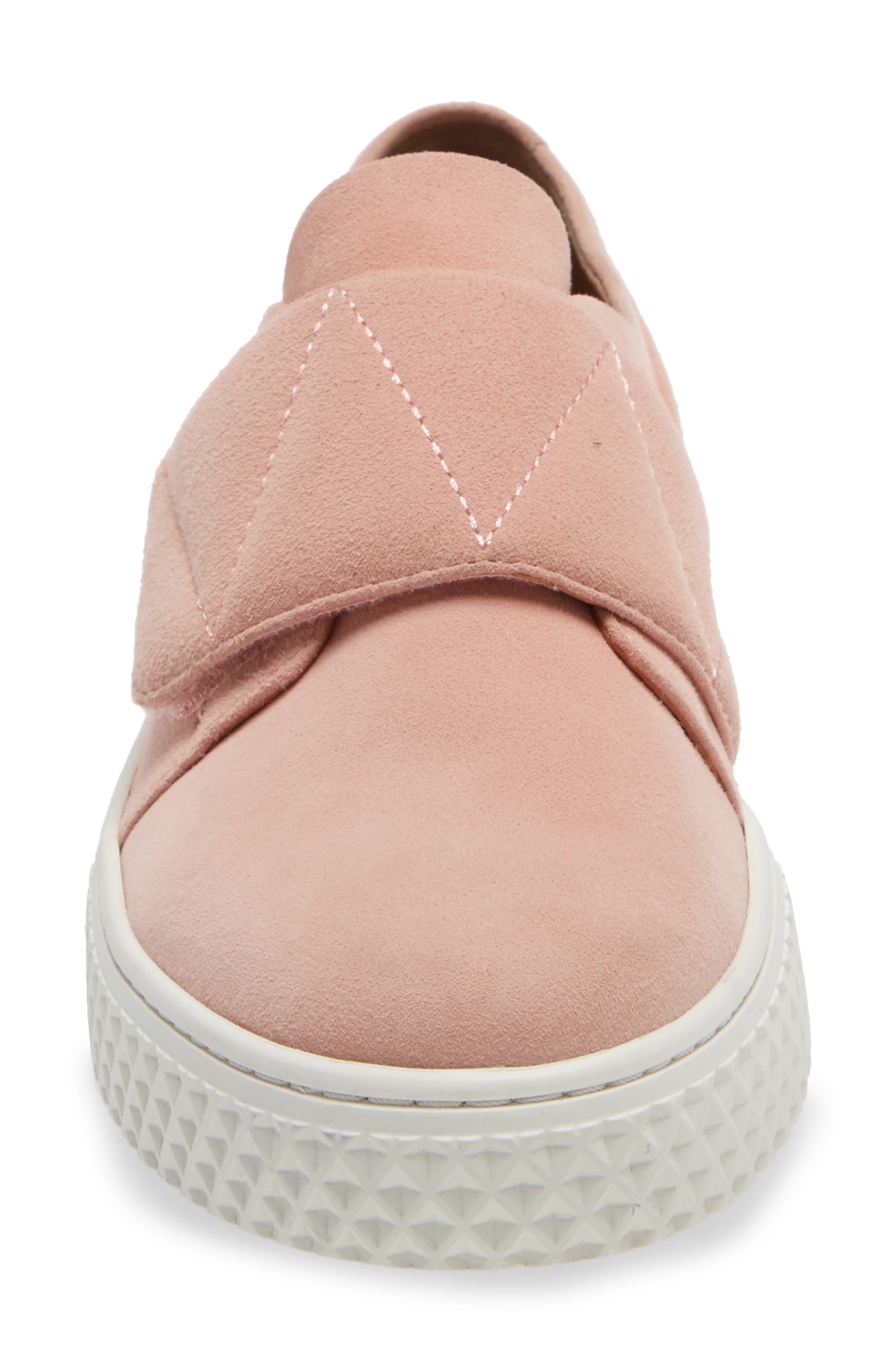 Ebba Low Top Sneaker, Alternate, color, PINK SUEDE