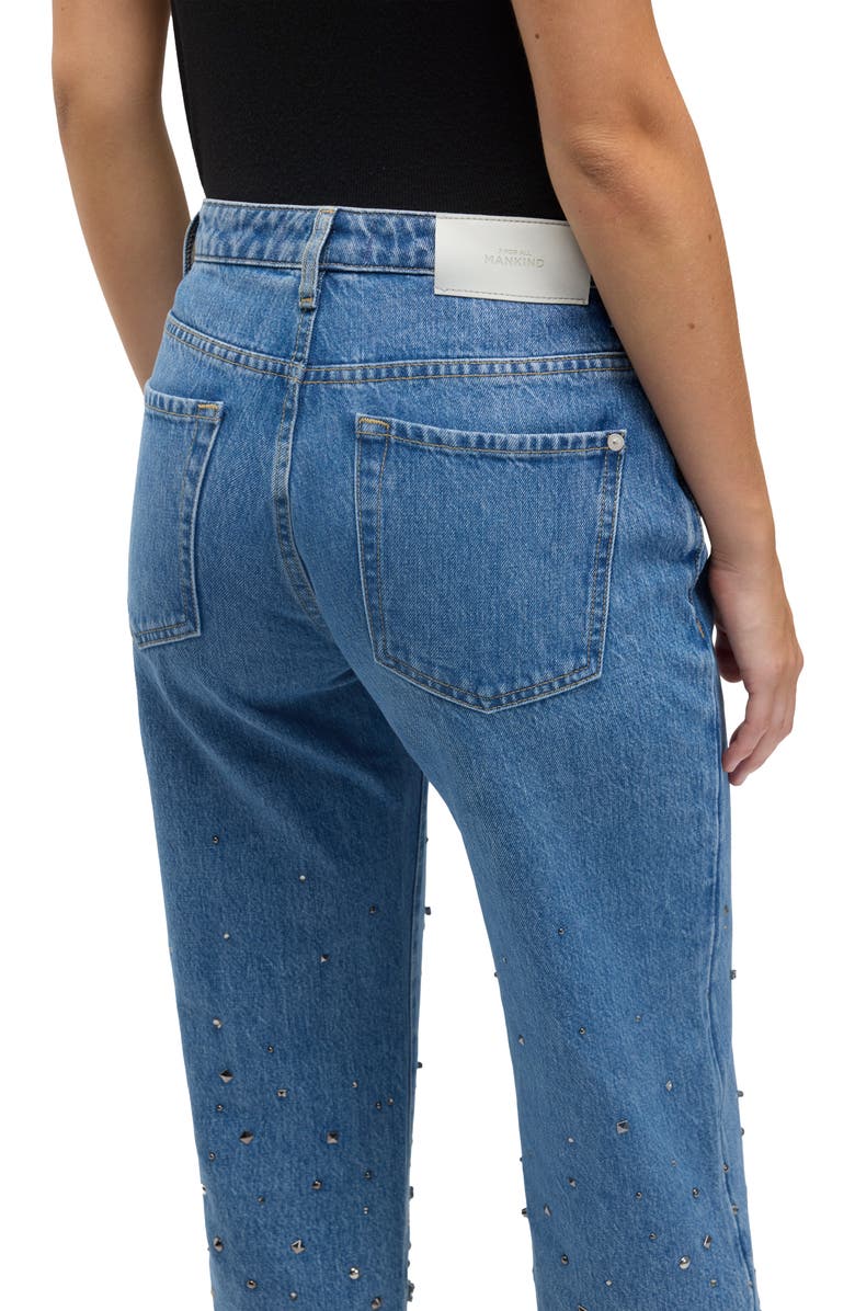 Seven Calie Embellished Mid Rise Ankle Straight Leg Jeans, Alternate, color, Dance With Crys