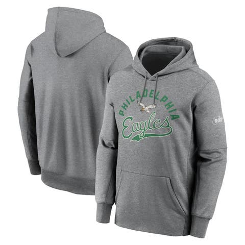 Men's Nike Heather Gray Philadelphia Eagles Performance Fleece Pullover Hoodie