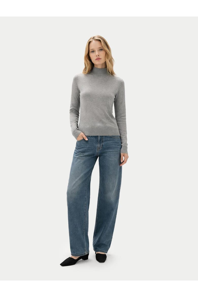 Timeless Cashmere Mock Neck Sweater, Main, color, high rise