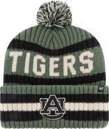 '47 Men's '47 Green Auburn Tigers OHT Military Appreciation Bering Cuffed Knit Hat with Pom