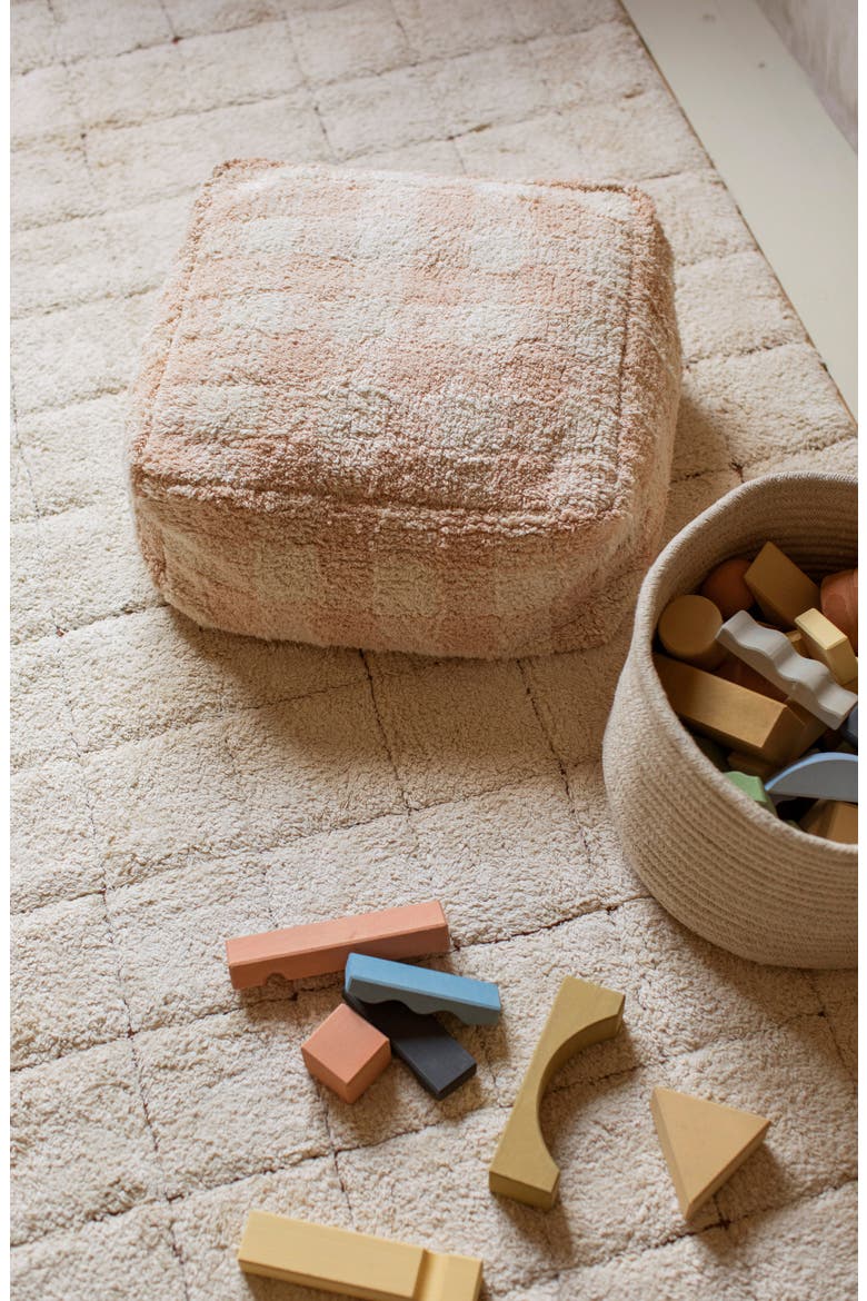 Vichy Pouf, Alternate, color, ROSE