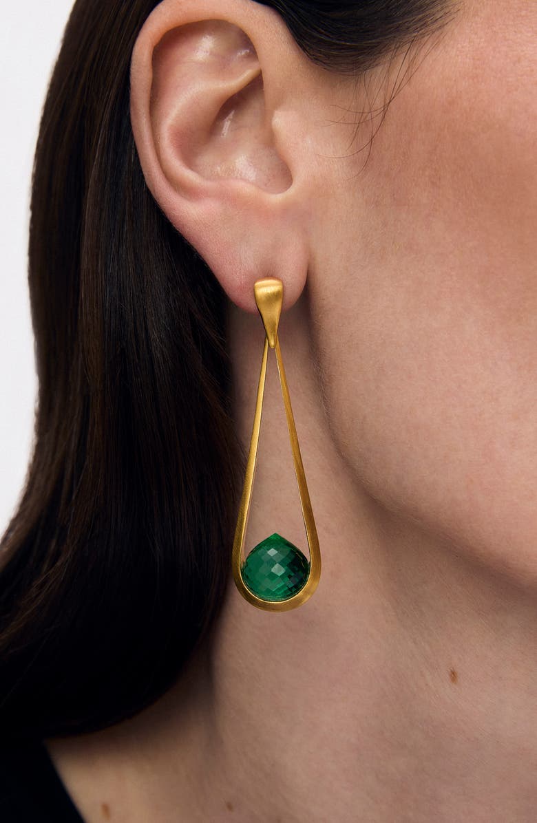 Dean Davidson Samui Simulated Stone Drop Earrings, Alternate, color, Banyan Green
