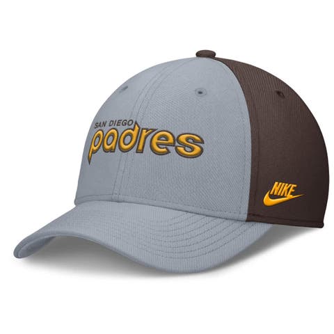 Men's Nike Gray/Brown San Diego Padres Rise Swoosh Performance Flex Hat