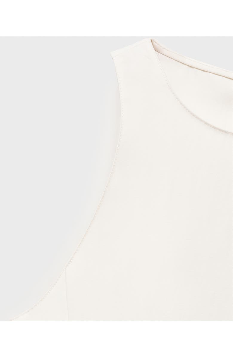 MANGO Sleeveless Peplum Top, Alternate, color, Off White