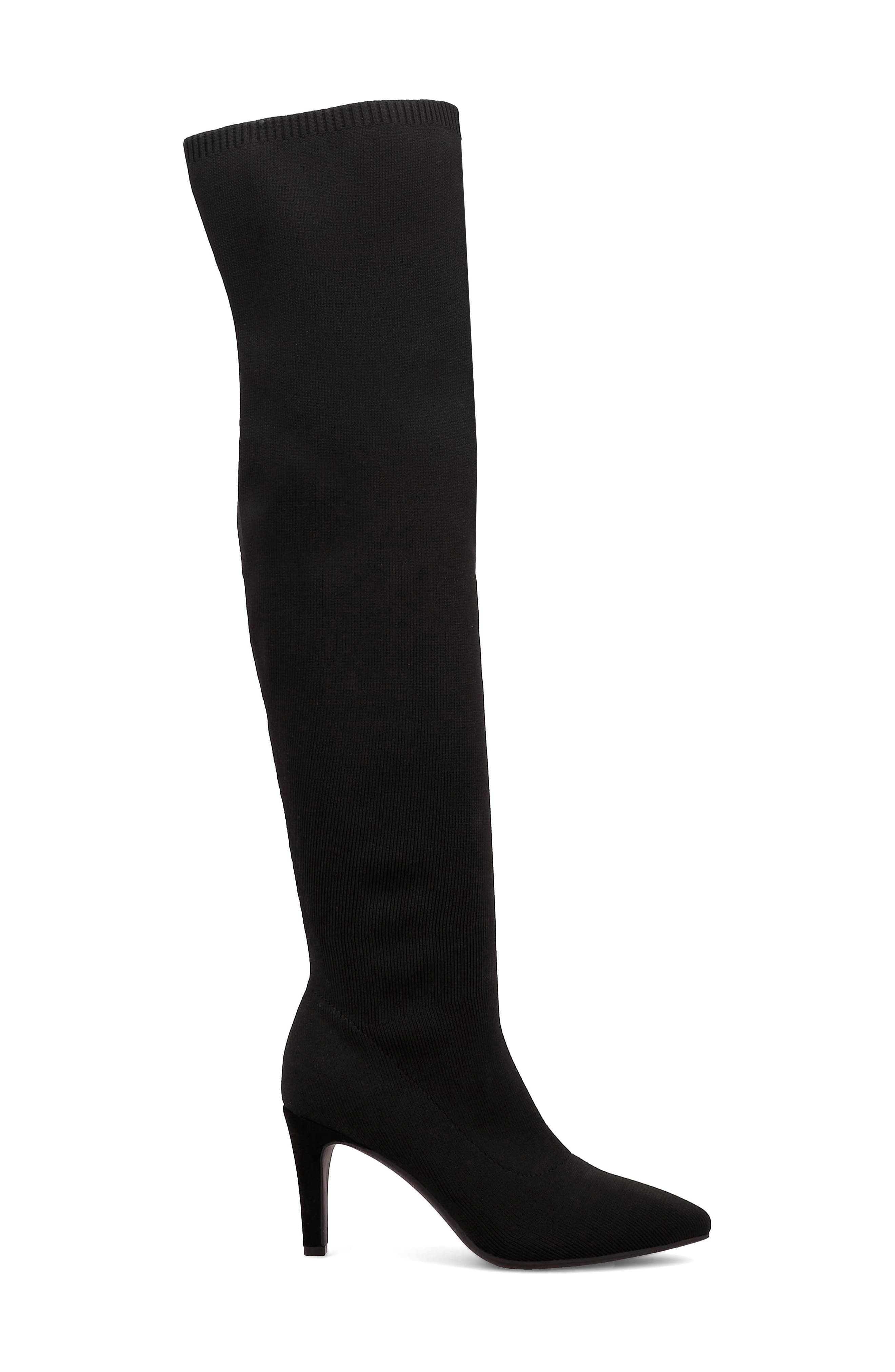 MIA Camera Knit Over-the-Knee Boot, Alternate, color, Black