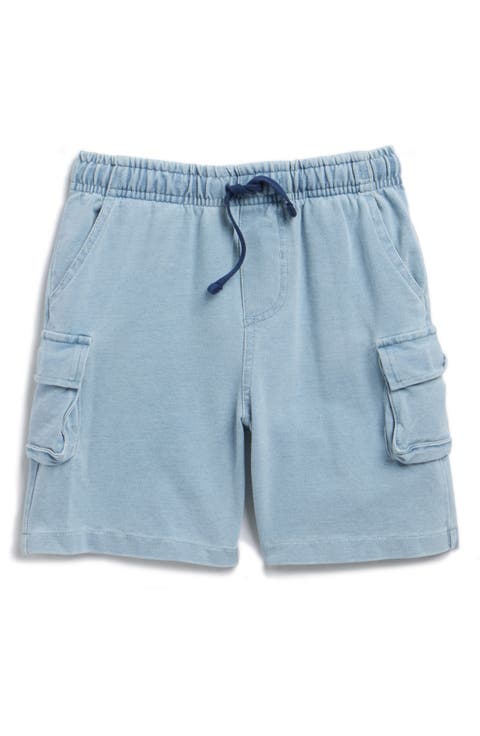Kids' Drawstring Knit Denim Shorts (Toddler & Little Kid)