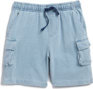Andy & Evan Kids' Drawstring Knit Denim Shorts