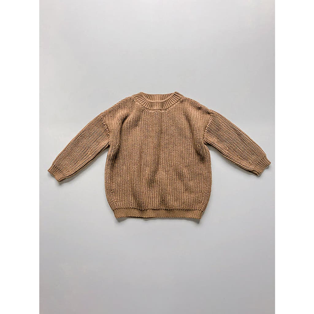 The Simple Folk The Chunky Sweater In Caramel