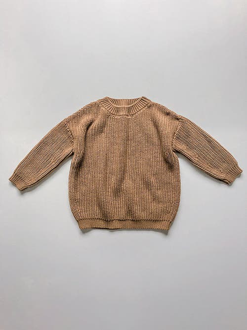 The Simple Folk The Chunky Sweater In Caramel