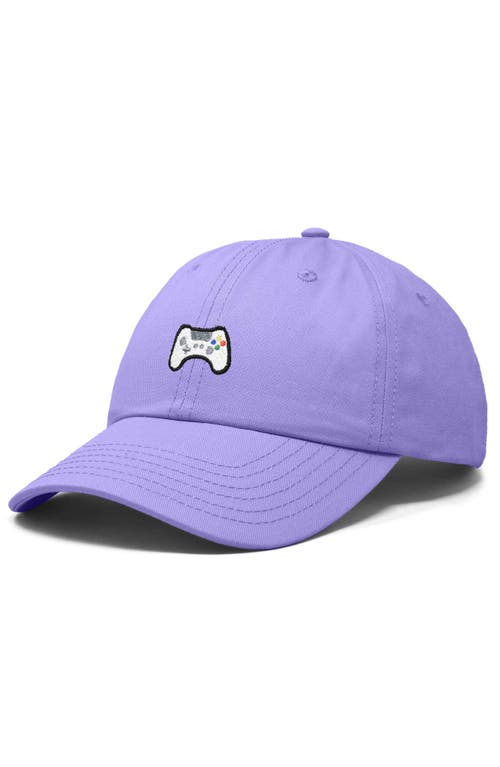 Dalix Game Controller Embroidered Hat In Lavender