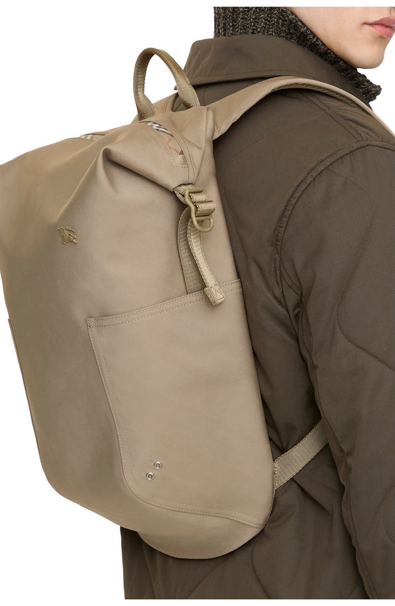 Burberry Storm Backpack, Alternate, color, Taupe Beige