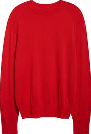 LOULOU DE SAISON Ditto Fine Knit Cashmere Crewneck Sweater