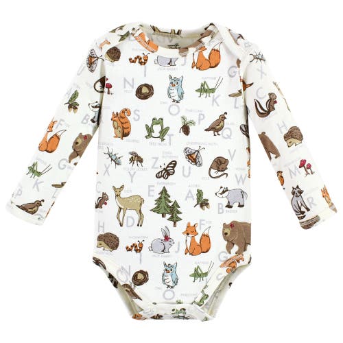 Touched By Nature Little Soft Organic Cotton Long-sleeve One-piece Essentials In Pink