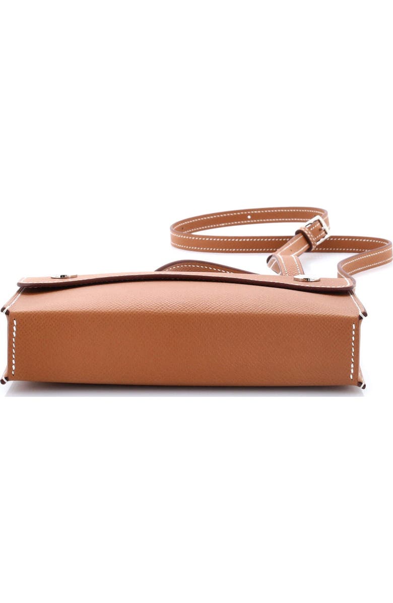 Pre-Owned Hermes Hermesnap Wallet Bag Epsom, Alternate, color, Gold