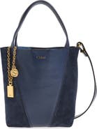 Chloé Small Chloé Spin Leather & Suede Tote