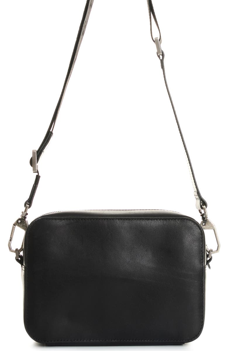 Velez Leather Crossbody Bag with Adjustable Straps, Alternate, color, Black