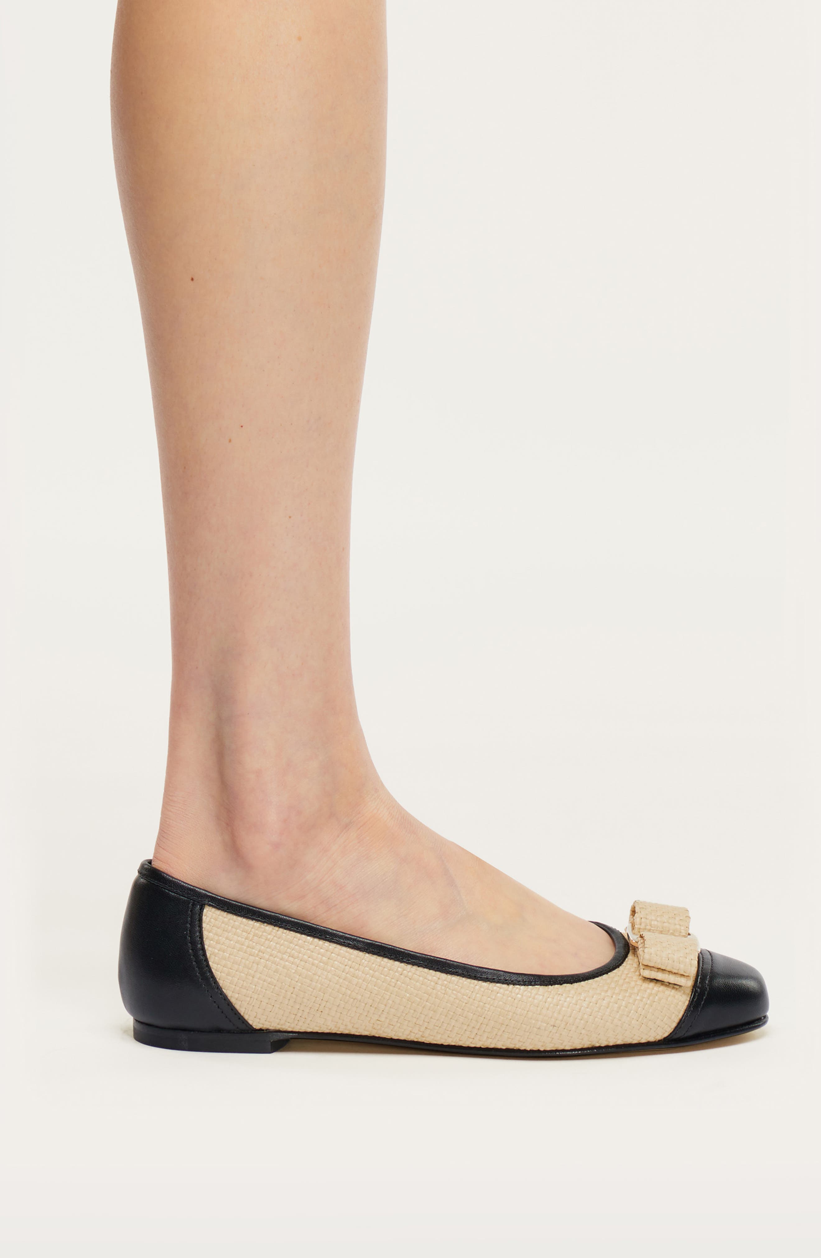 FERRAGAMO Varina Cap Toe Flat, Alternate, color, 