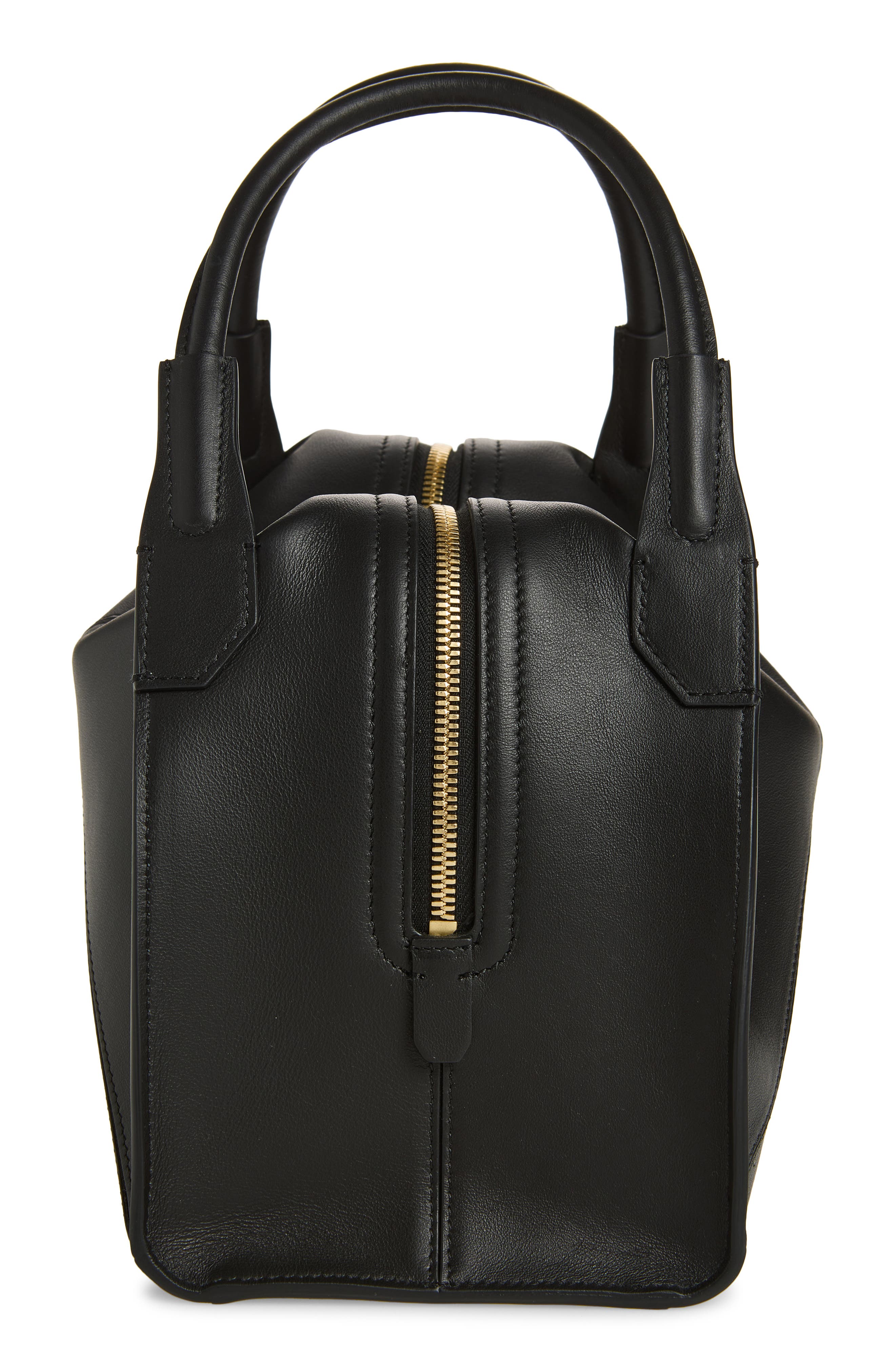 Victoria Beckham The Plié Top Handle Bag, Alternate, color, Black