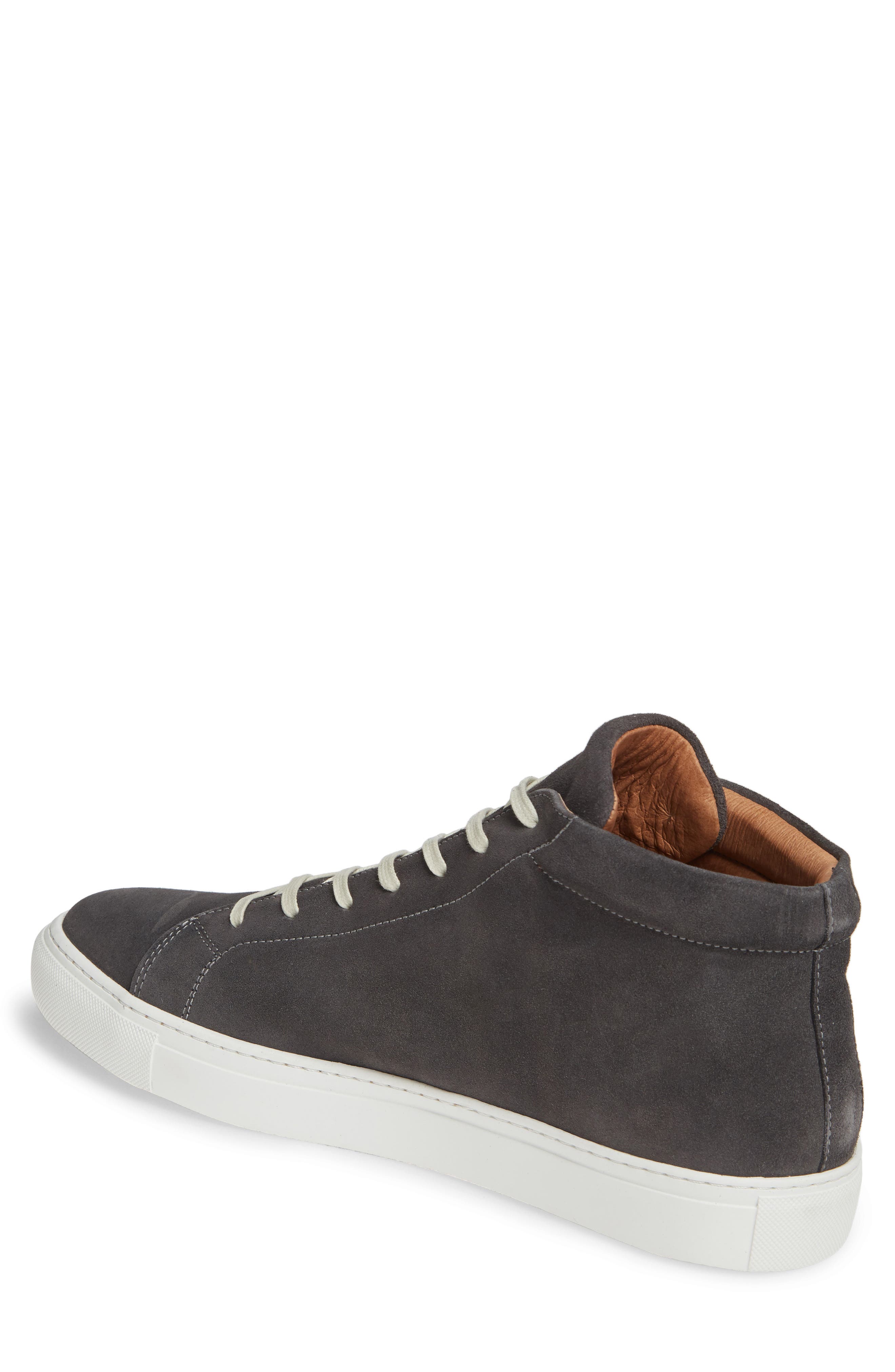 Deacon Mid Sneaker, Alternate, color, GREY SUEDE