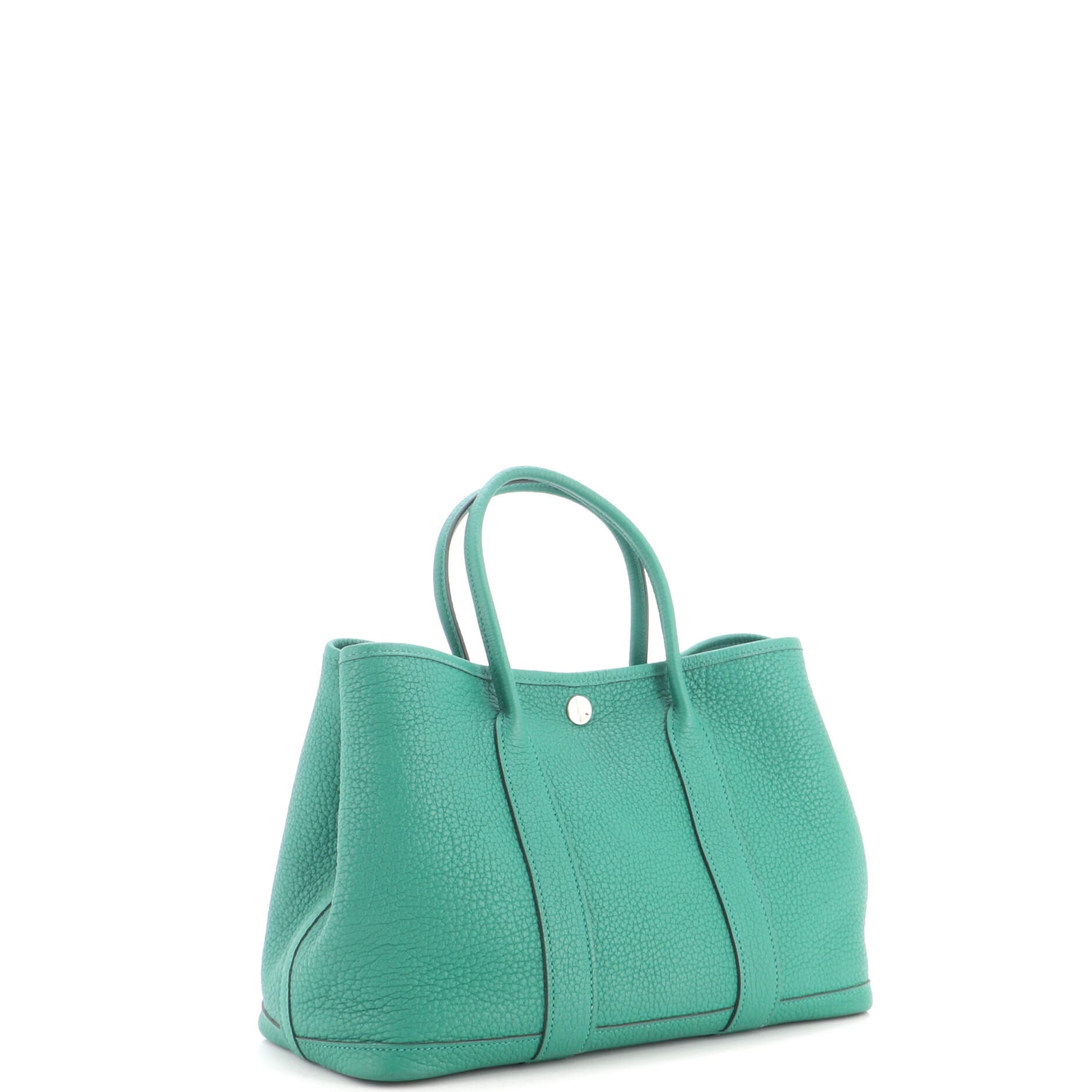 Garden Party Tote Leather 30, Alternate, color, Green