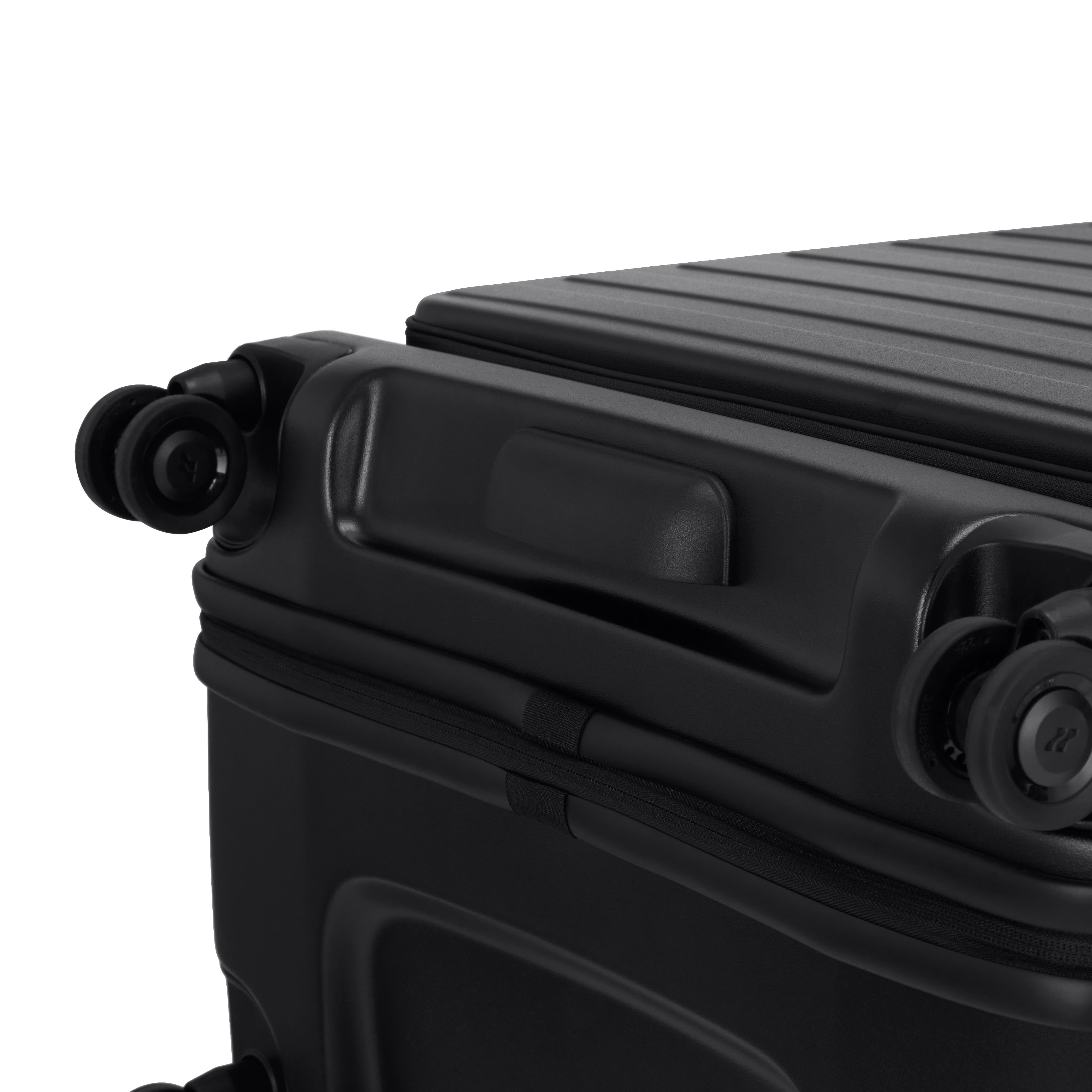 LOJEL Cubo Large Check in 30 inch Lightweight Luggage, Alternate, color, Black