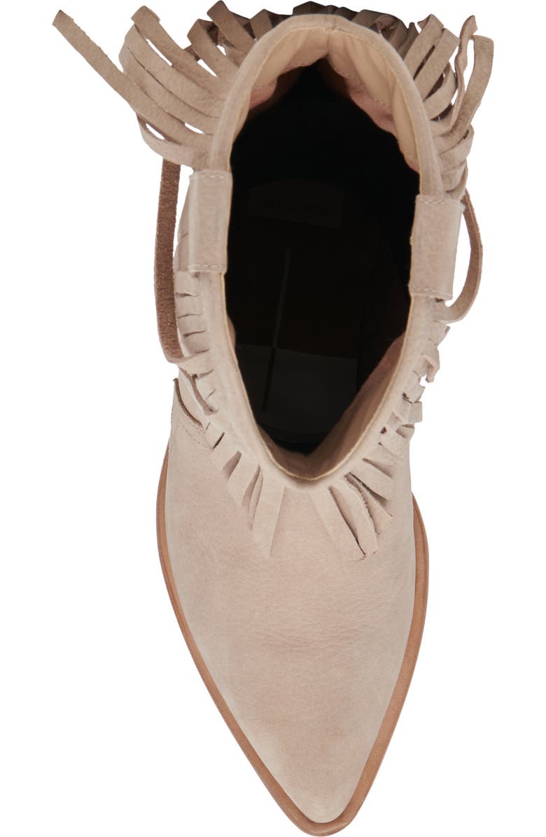 Dolce Vita Kaylie Pointed Toe Western Boot, Alternate, color, Taupe Nubuck