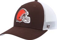 '47 Men's '47 Brown/White Cleveland Browns Trophy Trucker Flex Hat