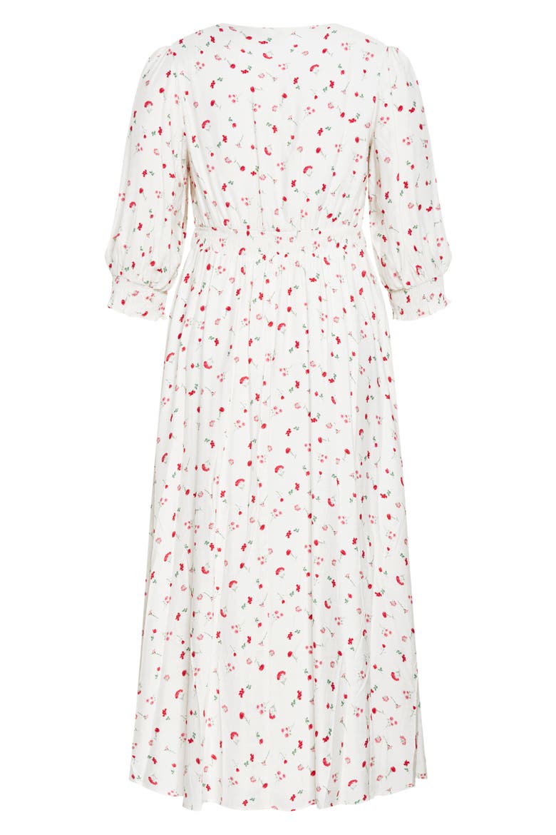 Jolene Floral Maxi Dress, Alternate, color, IVORY BLISS