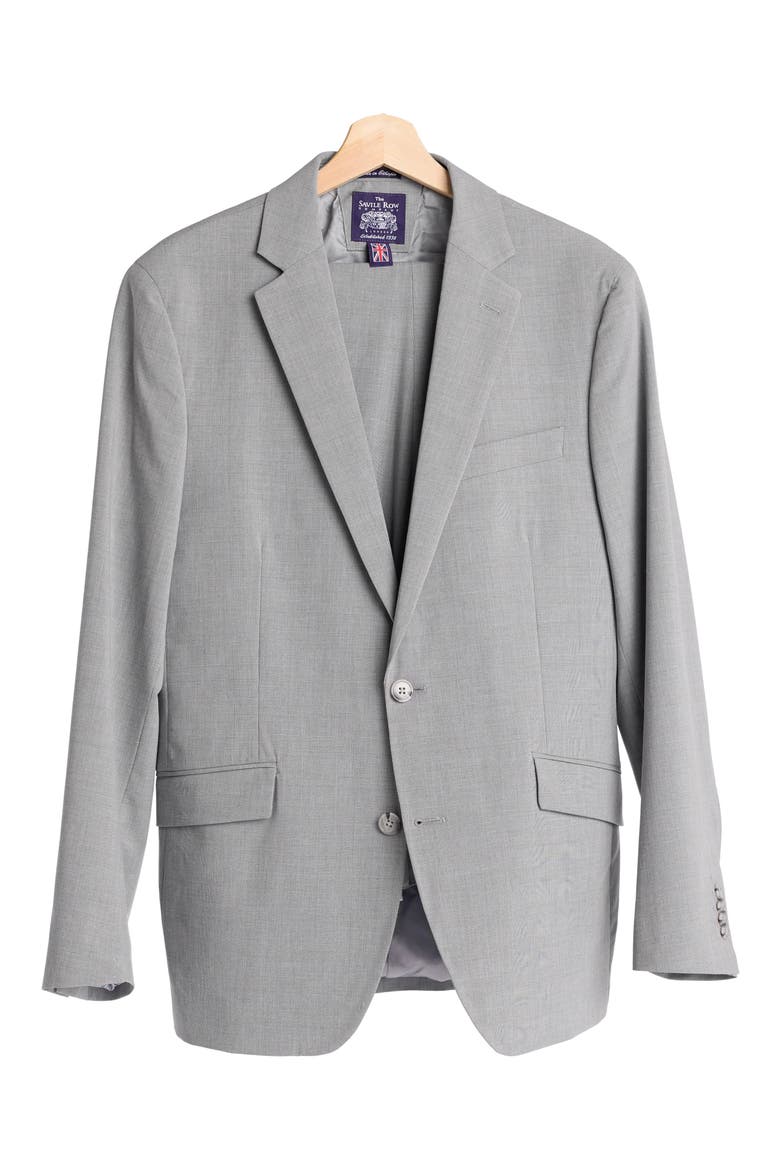 Light Grey Plaid Suit, Alternate, color, GREY