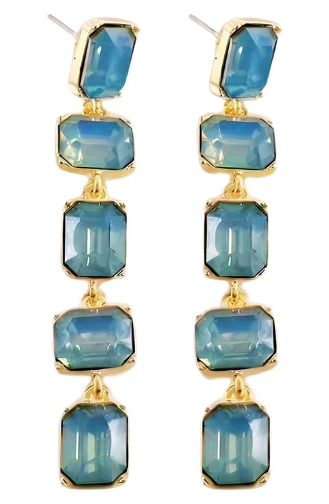 Alice Crystal Linear Drop Earrings