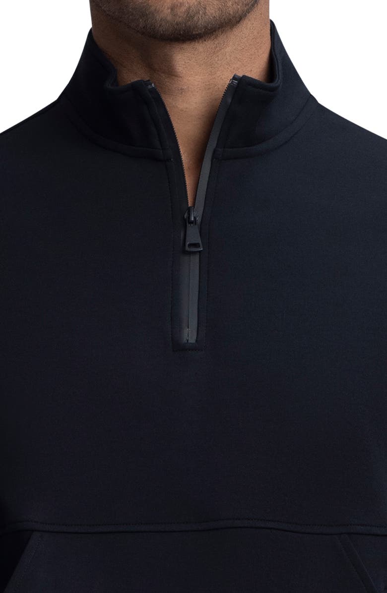 Bugatchi Comfort Cotton Blend Quarter Zip Pullover, Alternate, color, 