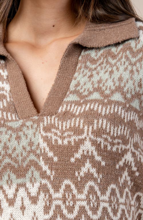 Beivy Geometric Colorblock Sweater