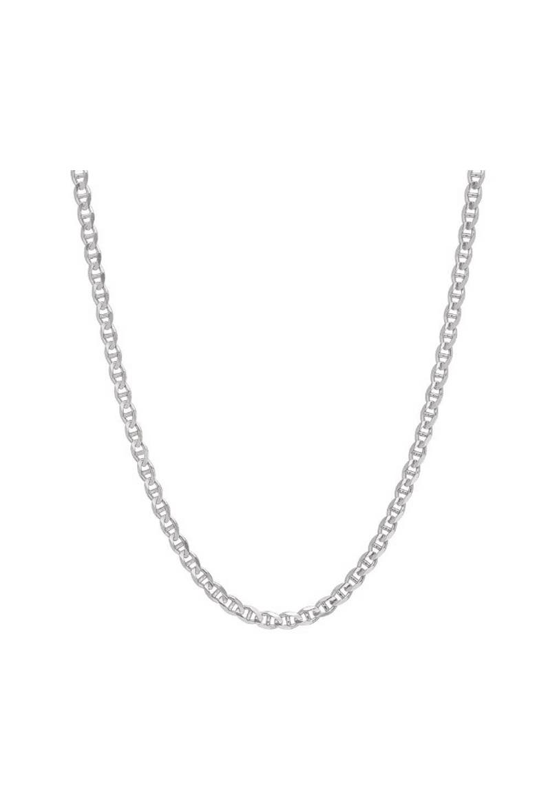 Sterling Silver Thick Flat Link Chain, Main, color, Silver