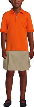 Lands' End School Uniform Kids Short Sleeve Interlock Polo Shirt